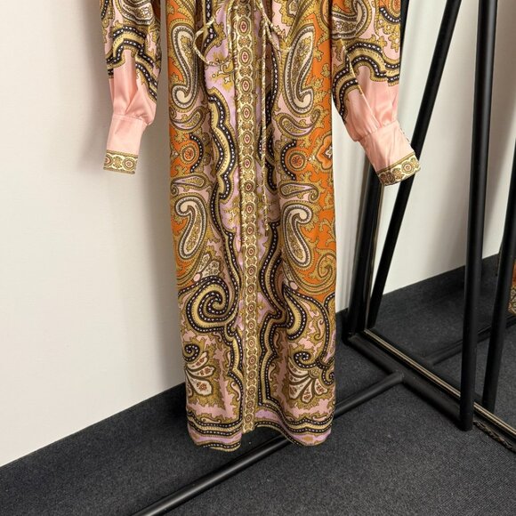 Zimmermann new tie waist long sleeve shirt dress - Picture 3 of 9